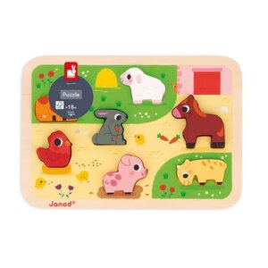 Janod GROTE PUZZEL OP DE BOERDERIJ