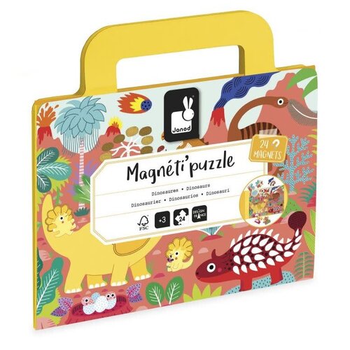 Janod MAGNETI'PUZZELS – DINO 24 STUKS Janod MAGNETI'PUZZELS – DINO 24 STUKS