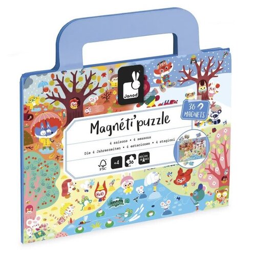 Janod MAGNETI'PUZZELS - 4 SEIZOENEN 36 STUKJES Janod MAGNETI'PUZZELS - 4 SEIZOENEN 36 STUKJES