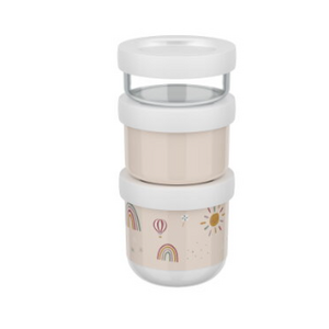 mepal Stapelbare snackbox Mepal Mio 3-delig - Sunshine & Rainbow mepal Stapelbare snackbox Mepal Mio 3-delig - Sunshine & Rainbow