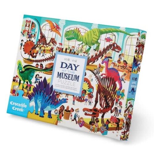 Crocodile Creek Day at the museum puzzles, 60 stuks - Dag in het dinosaurussenmuseum