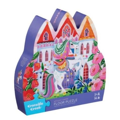 Crocodile Creek Shaped box puzzles, 36 stuks - Eenhoornkasteel