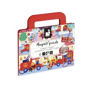 Janod MAGNETI'PUZZLES - BRANDWEERLIEDEN 36 STUKS