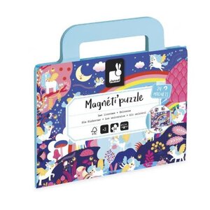 Janod MAGNETI'PUZZELS - EENHOORNS 24 STUKS