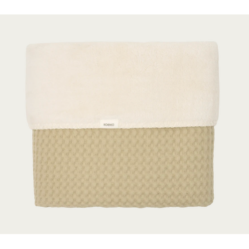Koeka Wiegdeken Wafel/teddy Oslo olive Koeka Wiegdeken Wafel/teddy Oslo olive