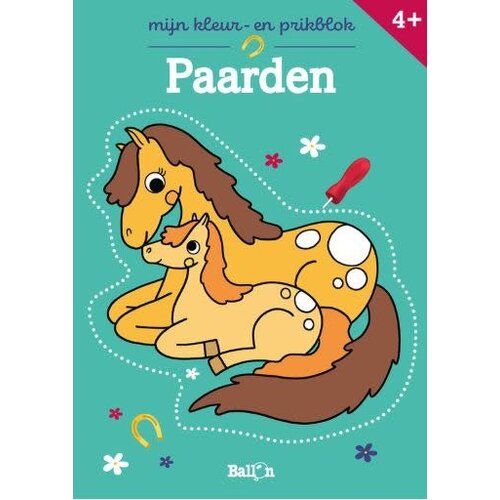 Ballon Uitgeverij mijn kleur en prikblok paarden