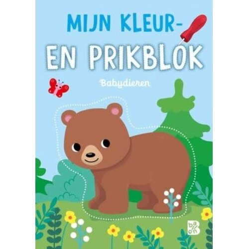 Ballon Uitgeverij mijn kleur en prikblok babydieren
