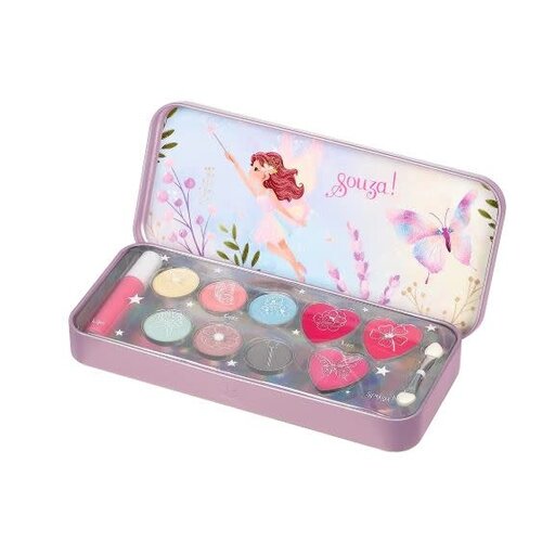 Souza Beauty set Fairy - Oogschaduw & lipgloss, roze, blauw, paars Souza Beauty set Fairy - Oogschaduw & lipgloss, roze, blauw, paars