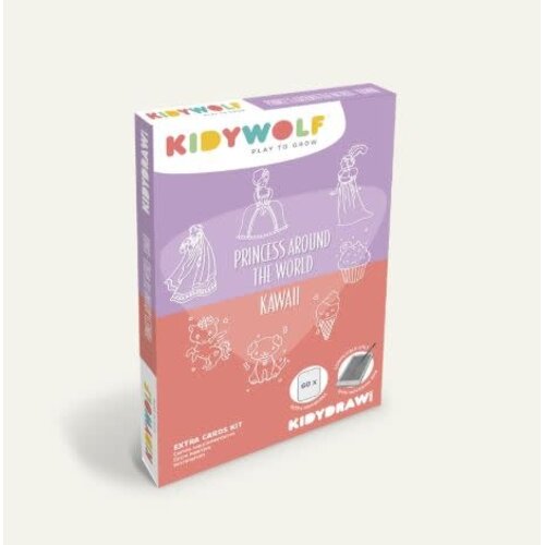kidywolf Refill KIDYDRAW-MINI - kawai en prinessen kidywolf Refill KIDYDRAW-MINI - kawai en prinessen