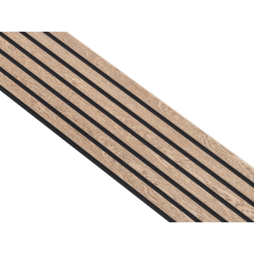 I-Wood® Brown - Zwart vilt - 30 x 240 cm - Pro+ houten paneel