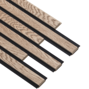 I-Wood® Brown - Zwart vilt - 30 x 240 cm - Pro+ houten paneel