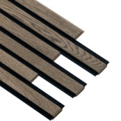 I-Wood® Dark Brown - Zwart vilt  30 x 240 cm - Pro+ houten paneel