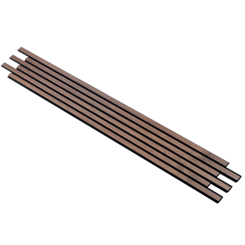 I-Wood® Walnut - Zwart vilt - 30 x 240 cm - Pro+ houten paneel