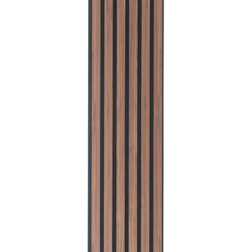 I-Wood® Walnut - Zwart vilt - 30 x 240 cm - Pro+ houten paneel