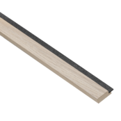 White - Zwart vilt - Afwerklat 240 cm