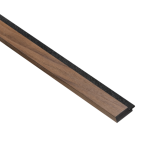 Walnut - Zwart vilt - Afwerklat 240 cm