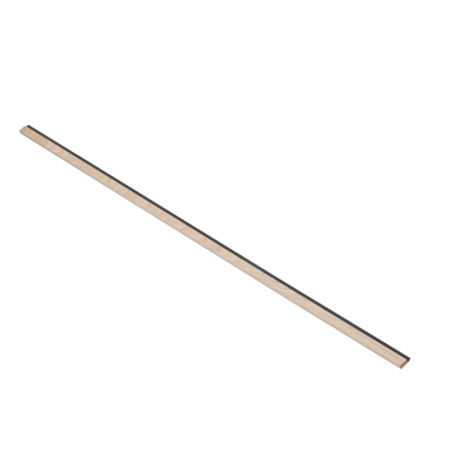 Nature - Zwart vilt - Afwerklat 278 cm Nature - Zwart vilt - Afwerklat 278 cm