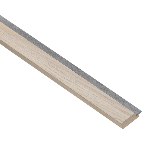 White - Grijs vilt - Afwerklat 278 cm