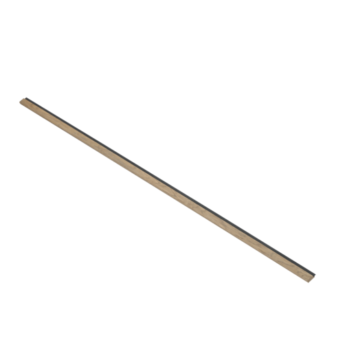 Dark Brown - Zwart vilt - Afwerklat 278 cm