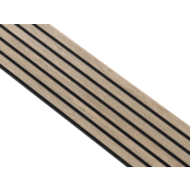 I-Wood® Dark Brown - Zwart vilt - 30 x 240 cm - Basic houten paneel