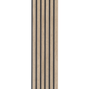 I-Wood® Dark Brown - Zwart vilt - 30 x 240 cm - Basic houten paneel