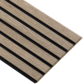 I-Wood® Dark Brown - Zwart vilt - 30 x 240 cm - Basic houten paneel