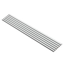 White Painted - Gelakt - Zwart vilt - 240 cm - Basic