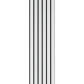 I-Wood® White Painted - Gelakt - Zwart vilt - 30 x 240 cm - Basic houten paneel