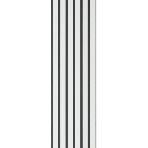 I-Wood® White Painted - Gelakt - Zwart vilt - 30 x 240 cm - Basic houten paneel