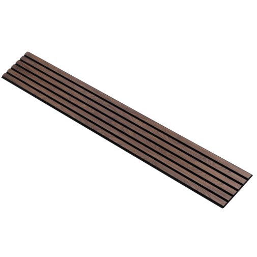 I-Wood® Walnut - Zwart vilt - 30 x 240 cm - Basic houten paneel