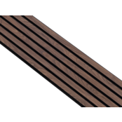 I-Wood® Walnut - Zwart vilt - 30 x 240 cm - Basic houten paneel