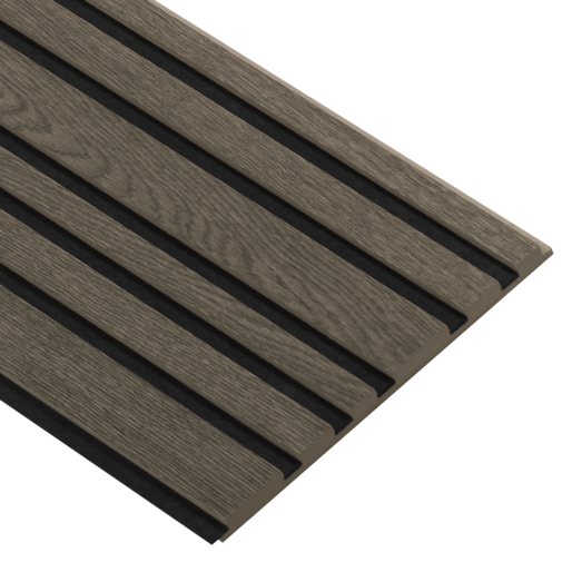 I-Wood® Black Oil - Zwart vilt - 30 x 278 cm - Mixed houten paneel