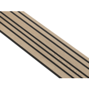 I-Wood® Dark Brown - Zwart vilt - 30 x 278 cm - Mixed houten paneel