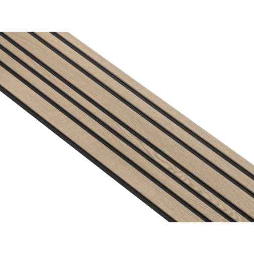 I-Wood® Dark Brown - Zwart vilt - 30 x 278 cm - Mixed houten paneel