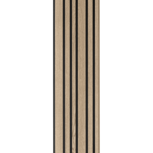 I-Wood® Dark Brown - Zwart vilt - 30 x 278 cm - Mixed houten paneel