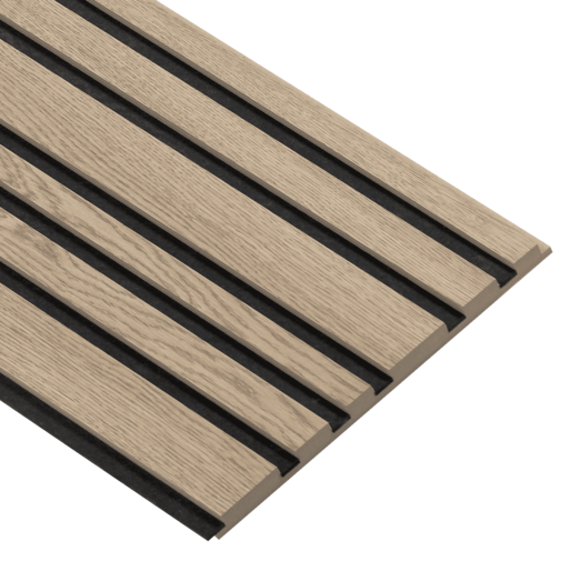 I-Wood® Dark Brown - Zwart vilt - 30 x 278 cm - Mixed houten paneel