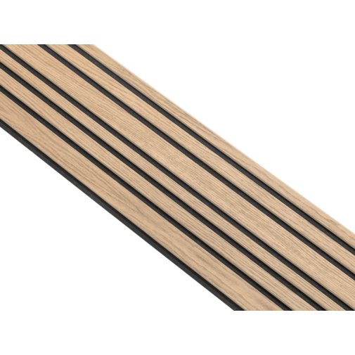 I-Wood® Brown - Zwart vilt - 30 x 278 cm - Mixed houten paneel