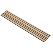 I-Wood® Clear - Zwart vilt - 30 x 278 cm - Mixed houten paneel