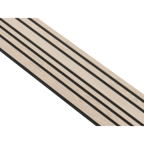 I-Wood® White - Zwart vilt - 30 x 278 cm - Mixed houten paneel I-Wood® White - Zwart vilt - 30 x 278 cm - Mixed houten paneel