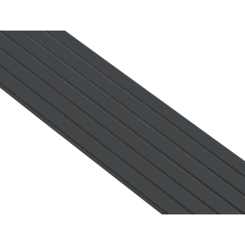 I-Wood® Deep Black - Zwart vilt - 240 cm - Basic houten paneel