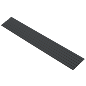 Deep Black  - Zwart vilt - 278 cm - Basic