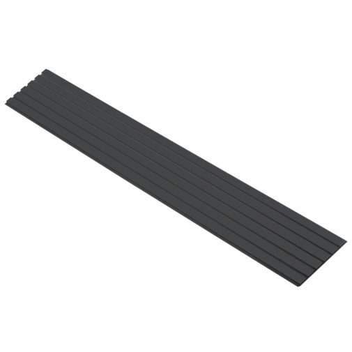 I-Wood® Deep Black  - Zwart vilt - 30 x 278 cm - Basic houten paneel