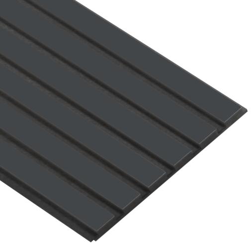 I-Wood® Deep Black  - Zwart vilt - 30 x 278 cm - Basic houten paneel