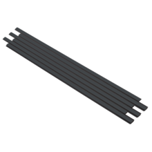 Deep Black - Gelakt - Zwart vilt - 240 cm - Pro+