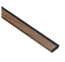 Walnut - Zwart vilt - Afwerklat 278 cm