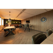 I-Wood® Brown - Zwart vilt - 30 x 278 cm - Basic houten paneel