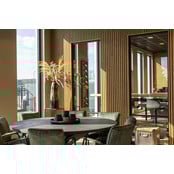 I-Wood® Brown - Zwart vilt - 30 x 240 cm - Pro+ houten paneel