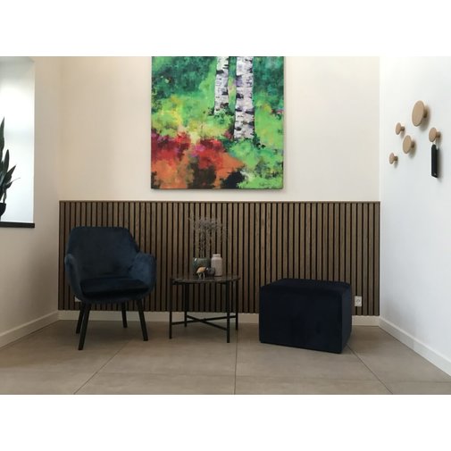 I-Wood® Black Oil - Zwart vilt - 30 x 278 cm - Basic houten paneel