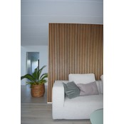 I-Wood® Dark Brown - Zwart vilt  30 x 240 cm - Pro+ houten paneel