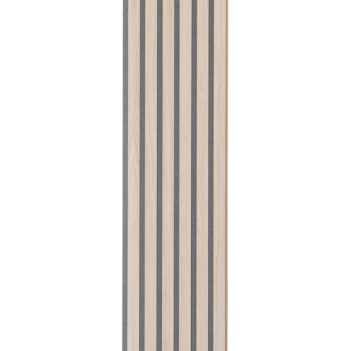 I-Wood® White - Grijs vilt - 30 x 240 cm - Basic houten paneel